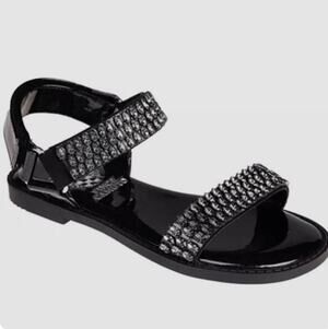 Vince Camuto Rhinestone Jelly Sandals SZ 4